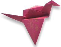 unikatissima Edible Origami-Crane croutons